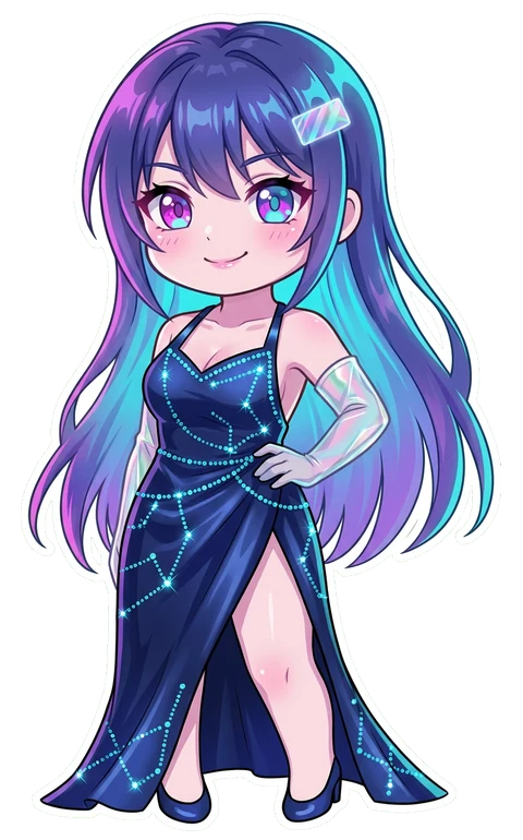 小兰的星夜晚礼服